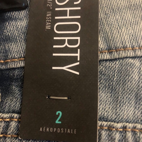 NWT Aeropostale “Shorty” denim shorts Size 2 - Picture 2 of 3